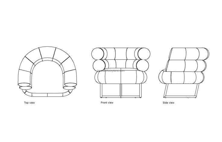 Bibendum Chair by Eileen Gray - view 4